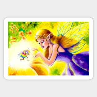 Fairy Princess and Magic Bee Sticker